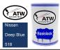 Preview: Nissan, Deep Blue, 518: 500ml Lackdose, von ATW Autoteile West.